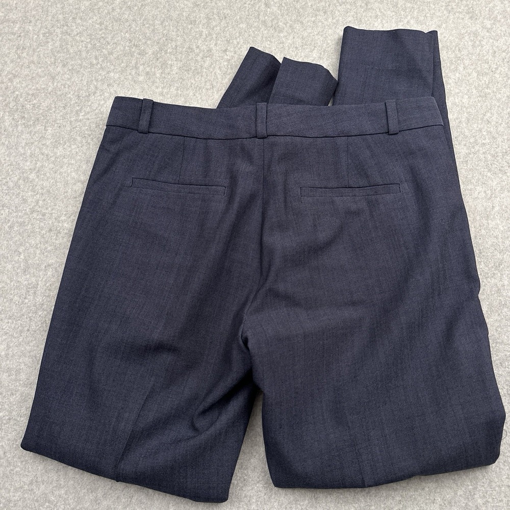 Banana Republic Ryan Slim Straight Fit Lightweight Wool Blend Pant Womens 4 Blue - Picture 12 of 13